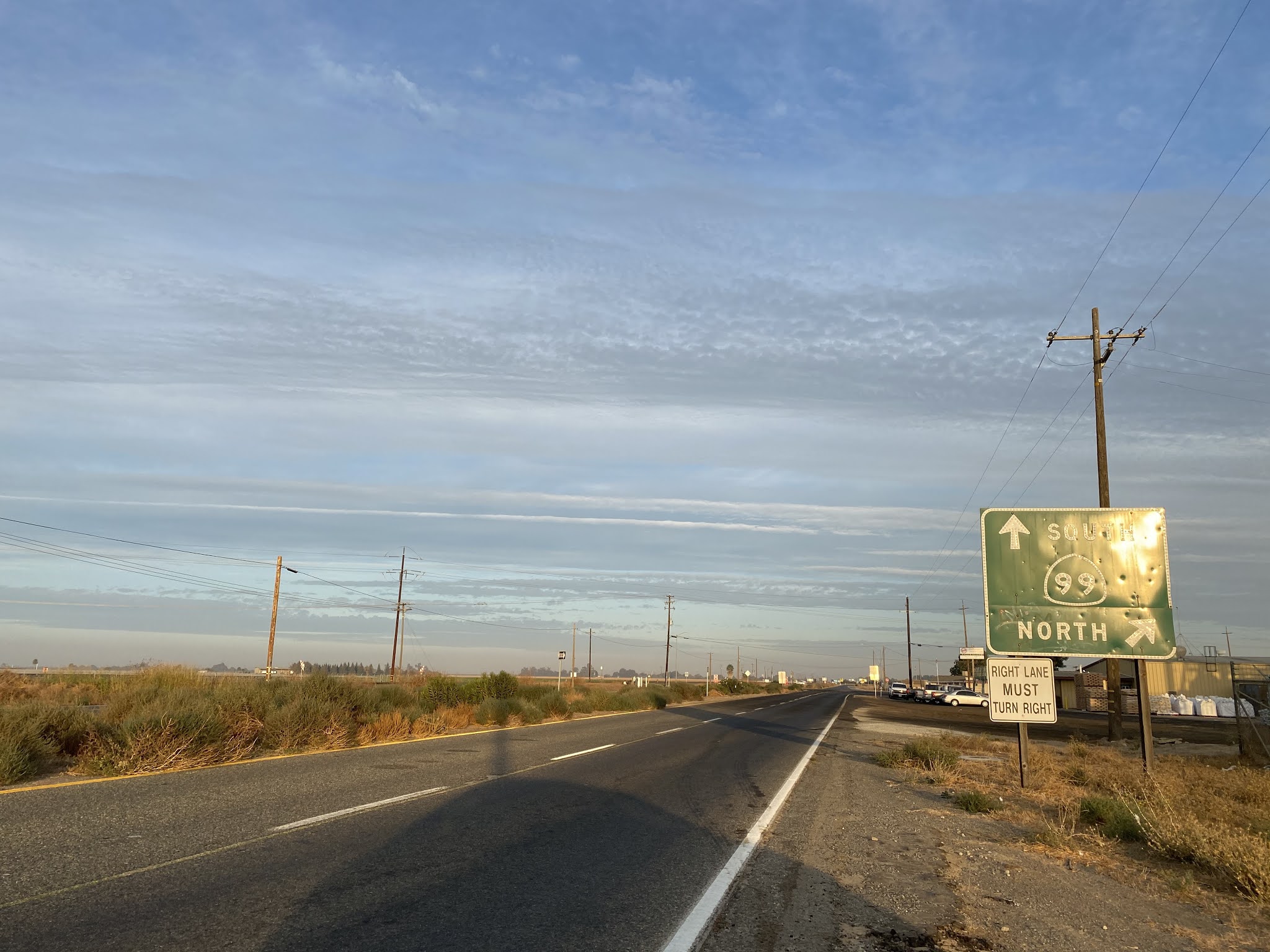 Former US Route 99 in the Chowchilla Area
