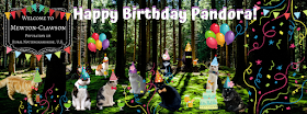Happy Birthday Pandora Mewton-Clawson Cats The B Team Pawty ©BionicBasil® 