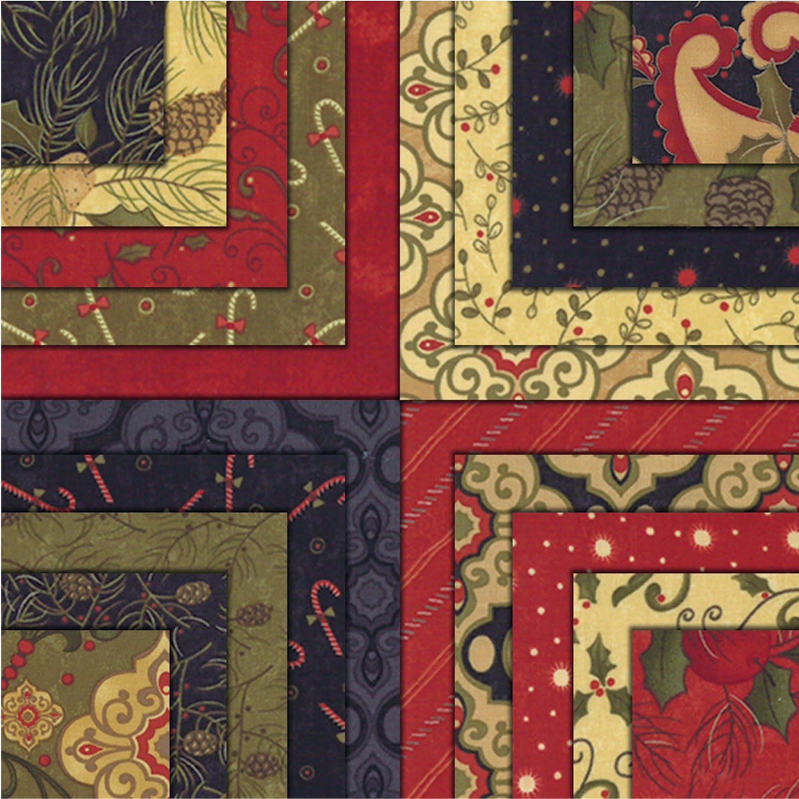 Crazy Quilt Girl Fabric Shop Moda PINE FRESH Fabric