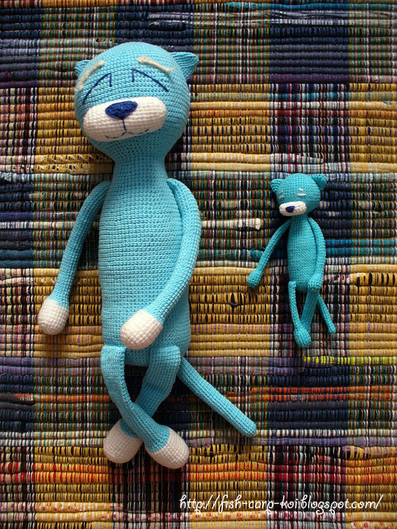 Кот аминеко крючком с описанием и схемами