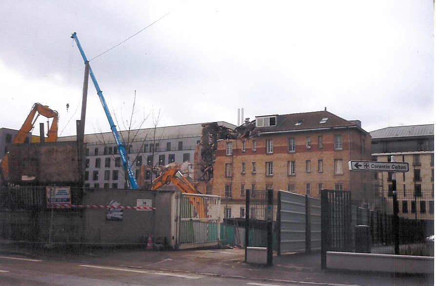 Historim Hôpital Corentin Celton démolition des