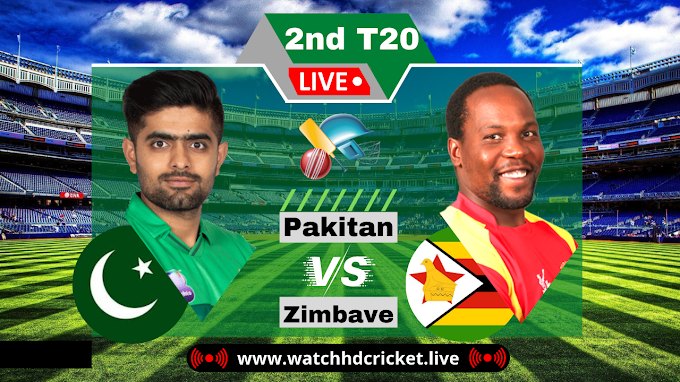 Pakistan vs Zimbabwe 2nd T20 Live Streaming 