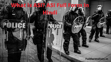 ASI Full Form In Hindi