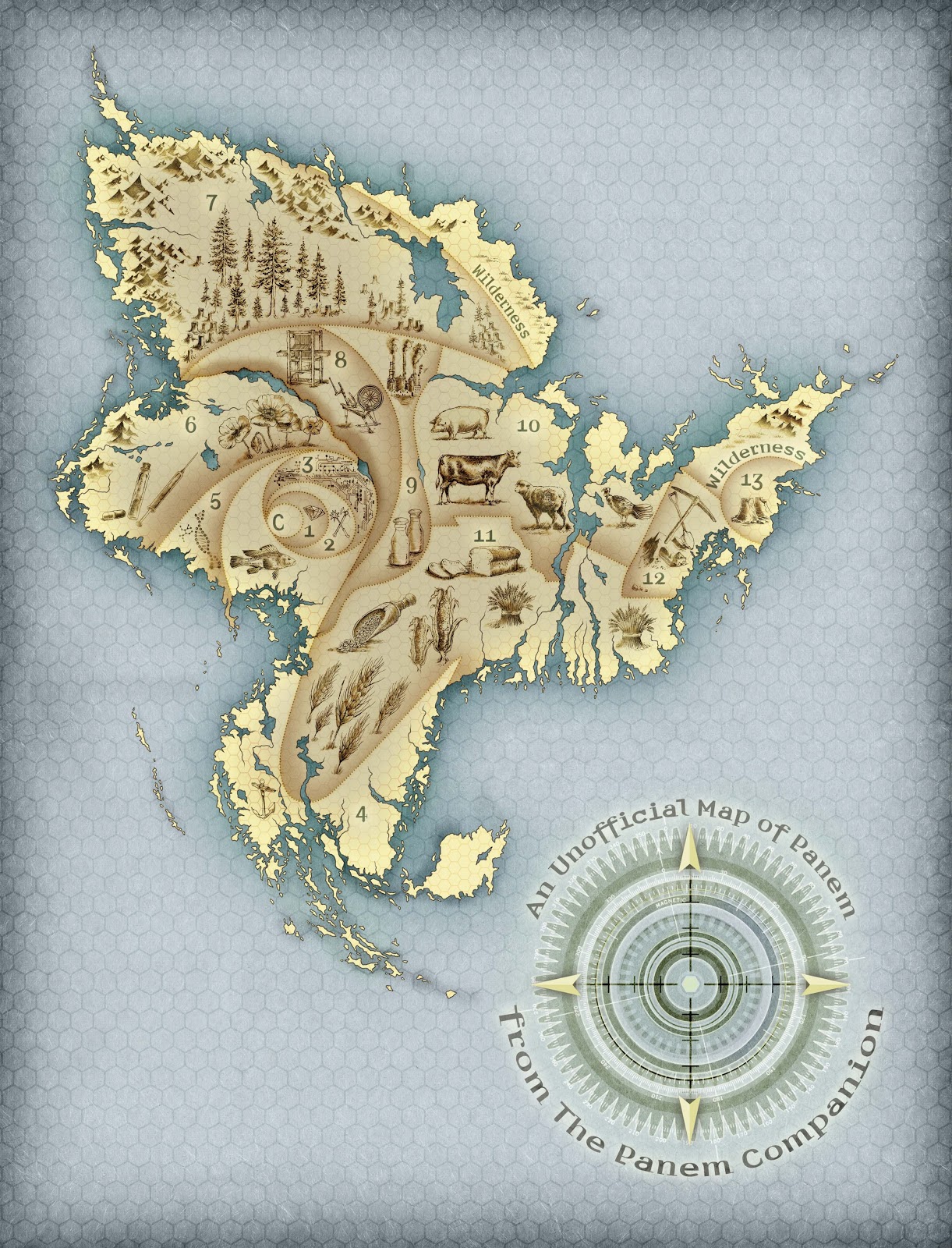 Капитолий голодные игры карта