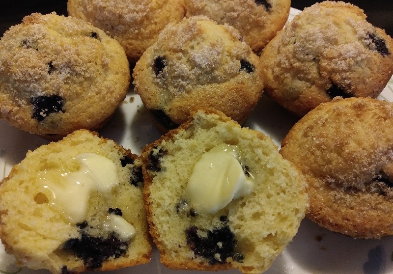 Sam's Place Quick Easy Blueberry Muffins