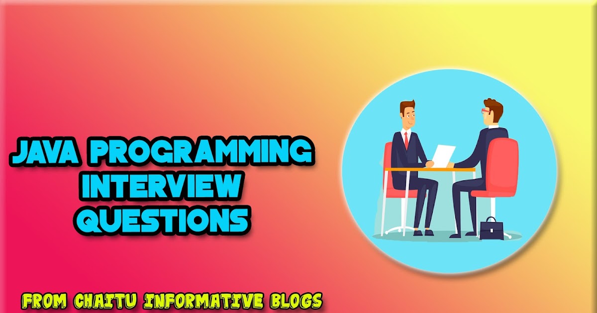 Important java programming interview questions for all