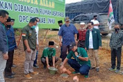 Ade Agus Hartanto Letakan Batu Pertama Gedung PKB Inhu