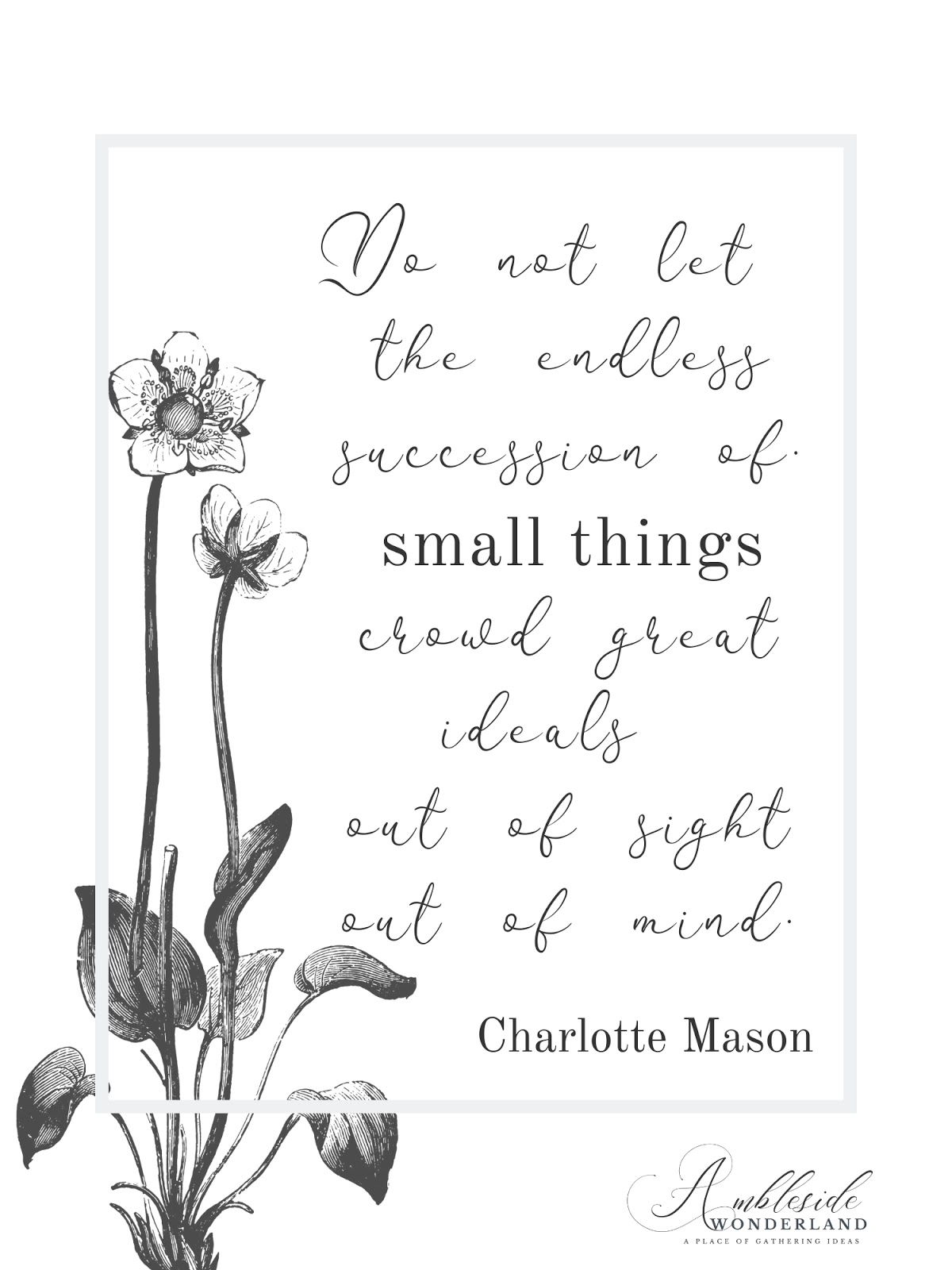 Free Charlotte Mason Printables