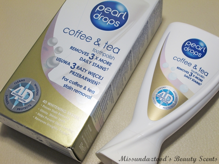 Pearl Drops Coffe & Tea pasta za zube Missundaztood's Beauty Scents