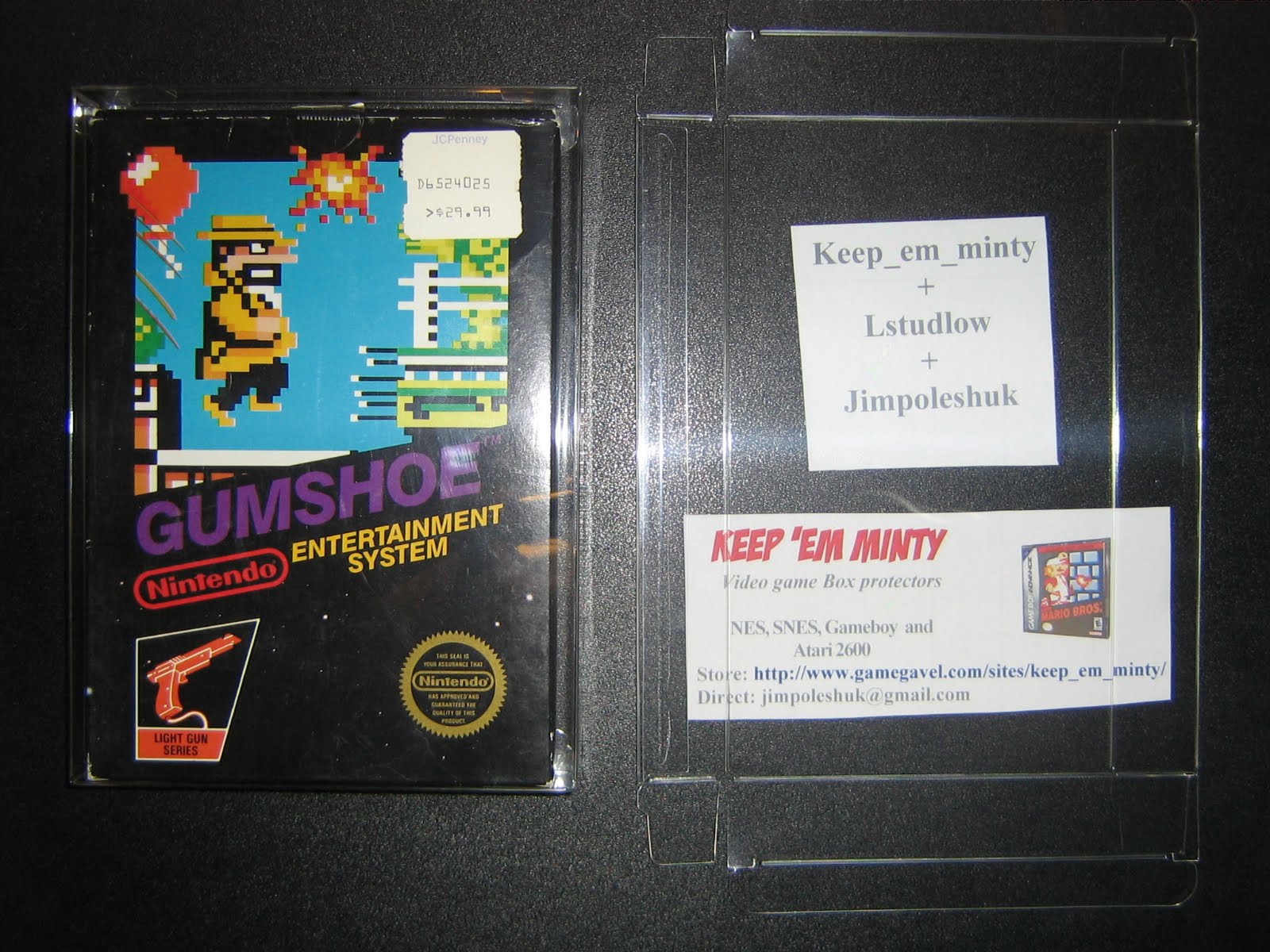 Video Game Box Protectors NES Box Protectors "classic fit"