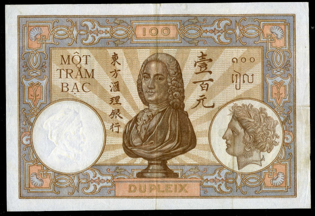 French Indochina Collectible Memorabilia $ 100 Indochinese piastres piastre currency banknote