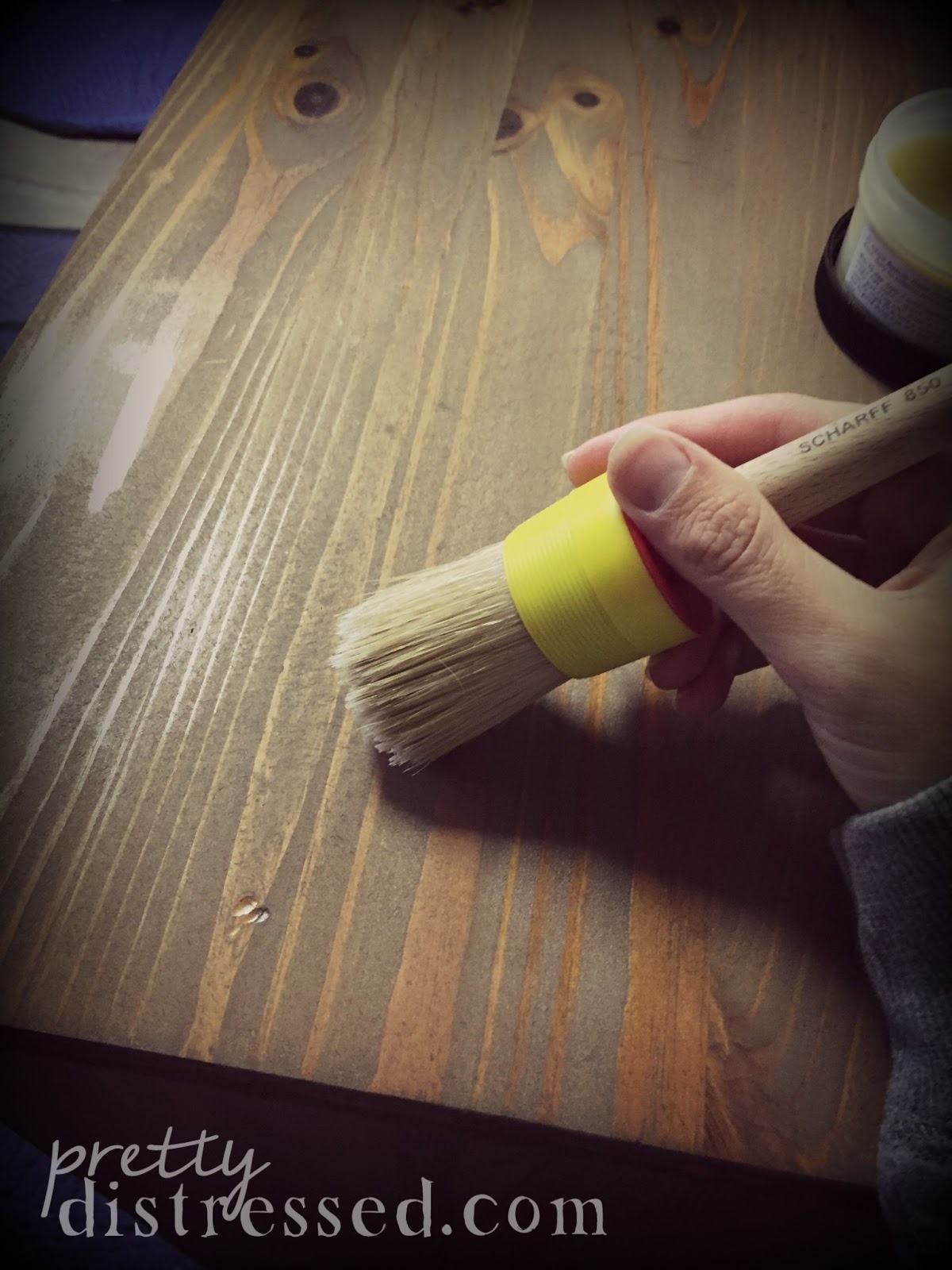 Pretty Distressed IKEA Dresser Meets Miss Mustard Seed