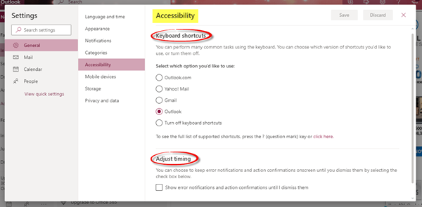 MicrosoftOutlookの設定-WindowsClub