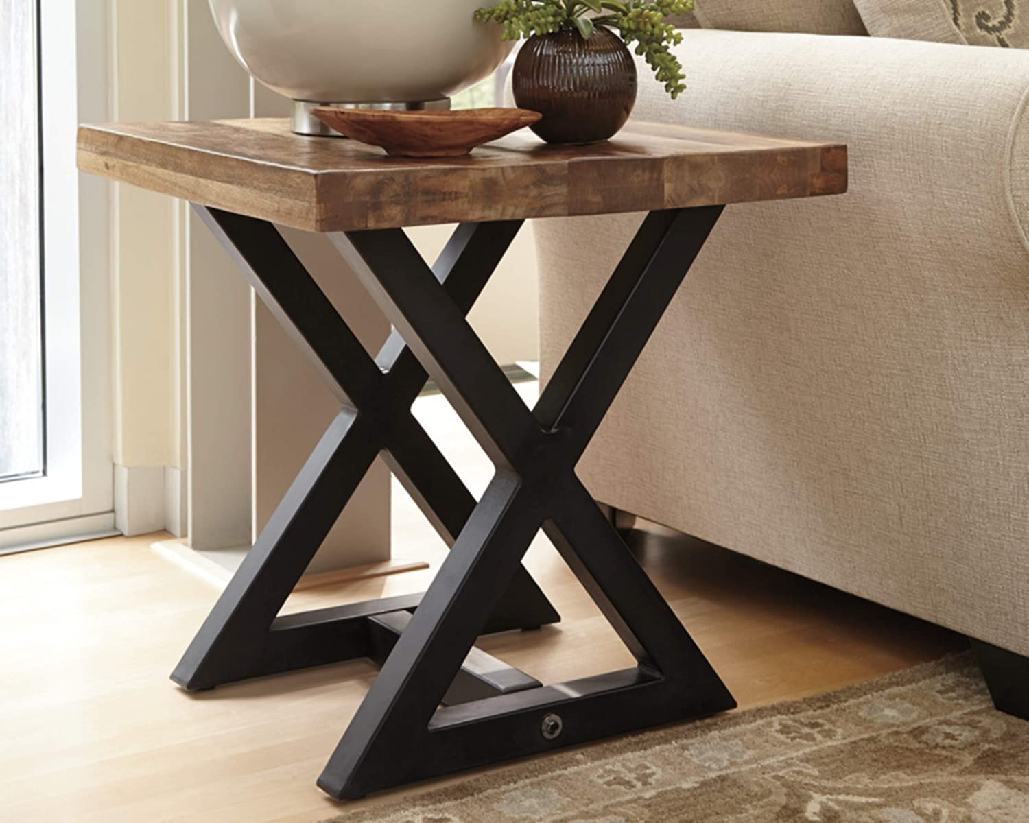 Trendy End Table with Modern Industrial Style Home Furniture Ideas