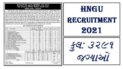 HNGU Recruitment Various Post 2021 @ngu.ac.in