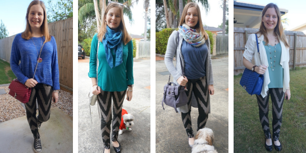 Away From Blue, Aussie Mum Style, Away From The Blue Jeans Rut:  Monochromatic Winter Outfits With Matchy-Matchy Pops of Colour Scarves and  Bags