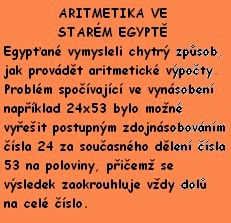 Aritmetika ve Starém Egyptě/vytvořil M. C. Egypto