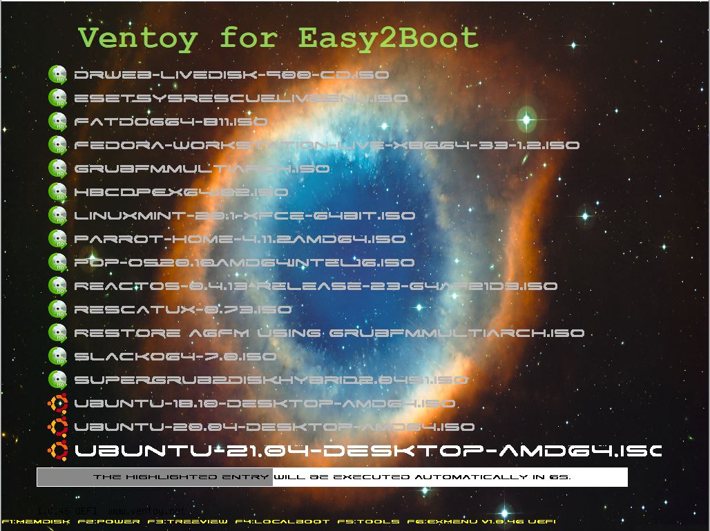 Ventoy を使用して複数の Linux ディストリビューションを起動する方法