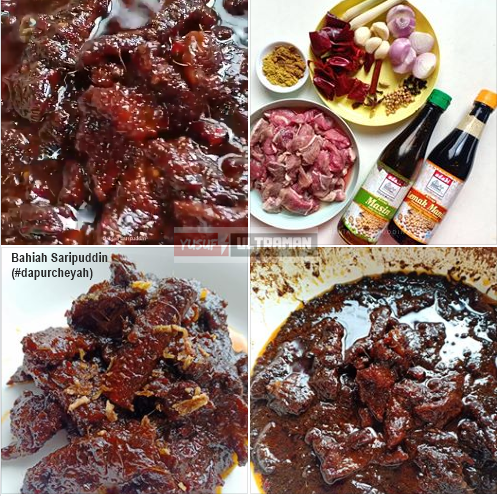 Hitam daging viral masak Ayam Masak