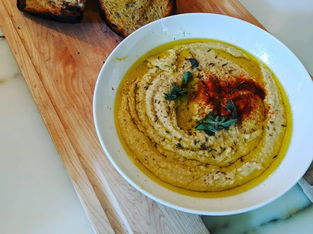 Red Pepper and Spring Onion Hummus Recipe