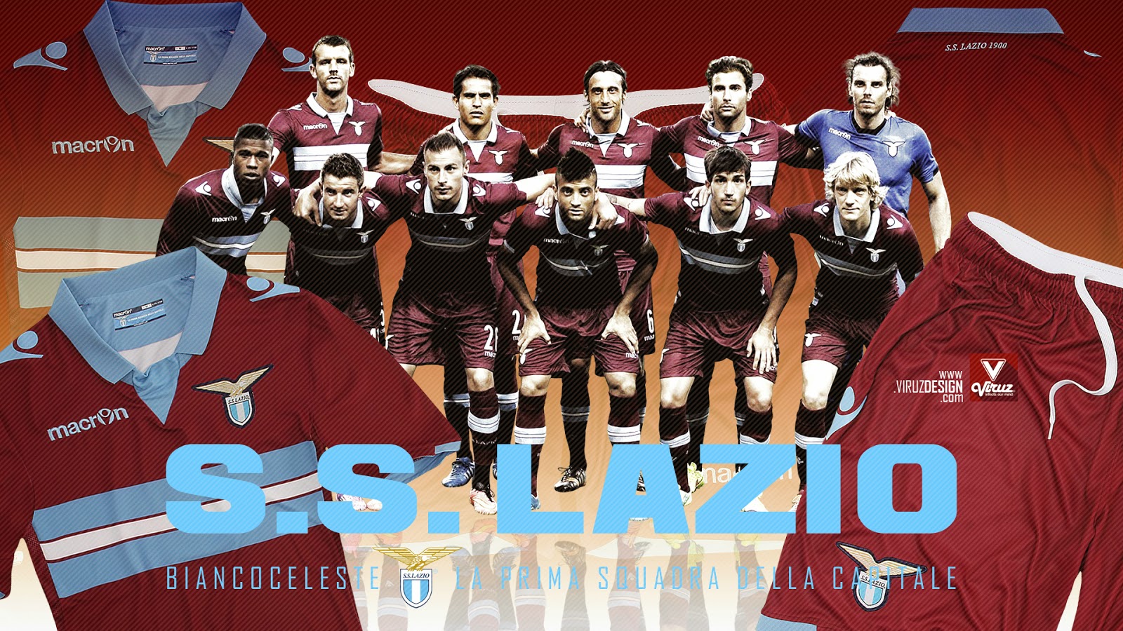 S.S. LAZIO FORMAZIONE 20142015 VIRUZDESIGN