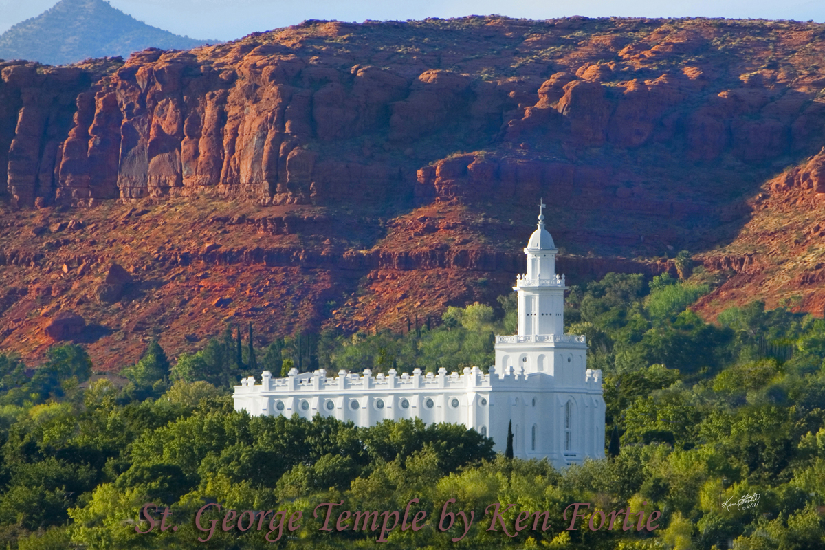 Temples by Ken Fortie: ST. GEORGE UTAH TEMPLE