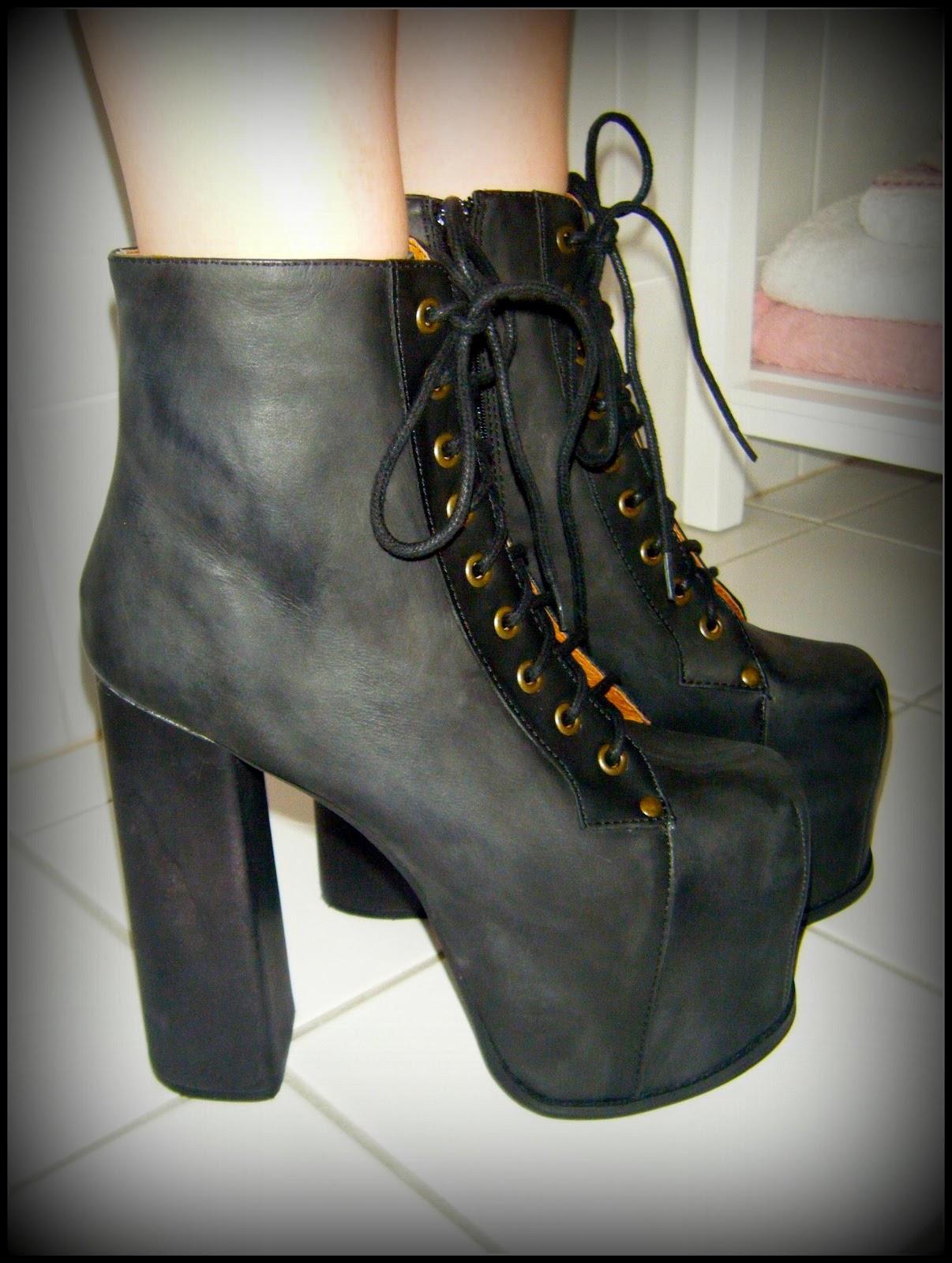 Pink Glitter Jeffrey Campbell Big Lita