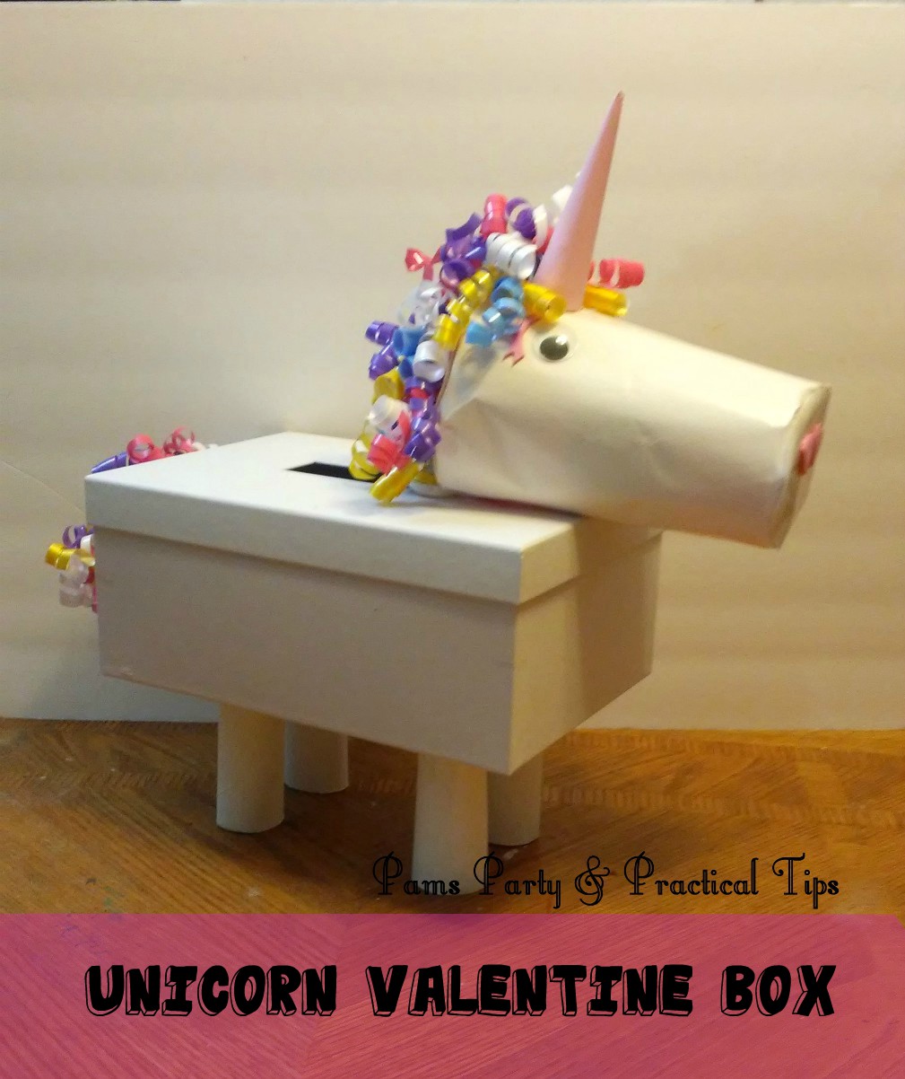 Pams Party & Practical Tips Unicorn Valentine Box