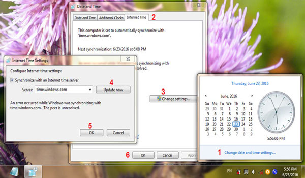 Cara Paling Simple Sinkron Waktu dan Tanggal PC / Laptop Windows 7 Online