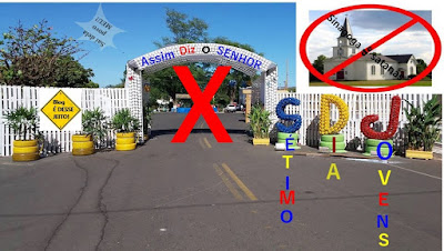Imagens da igreja romana católica apontada como: sinagoga de satanás