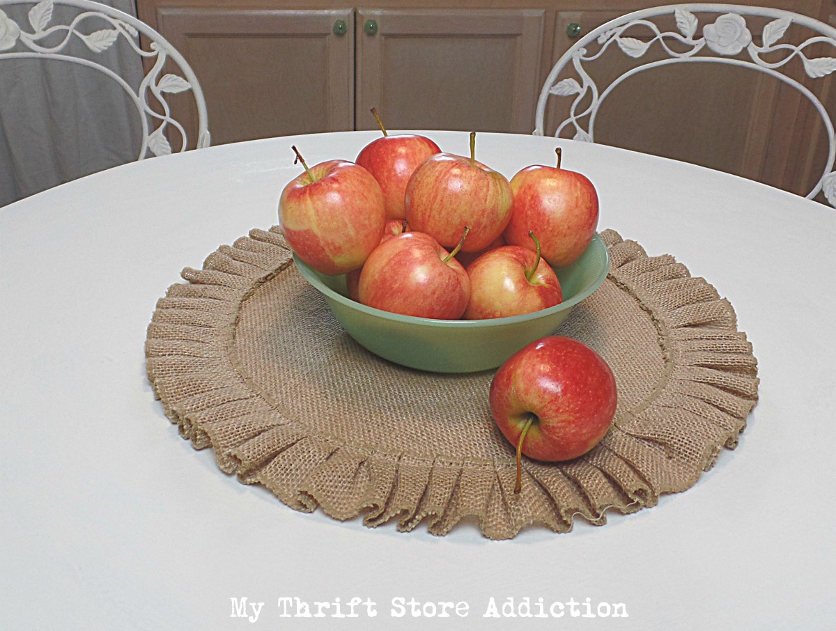 Chalk painted kitchen table