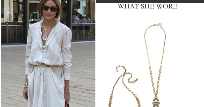 WHAT SHE WORE: Olivia Palermo in white belted shirt dress with beige ...