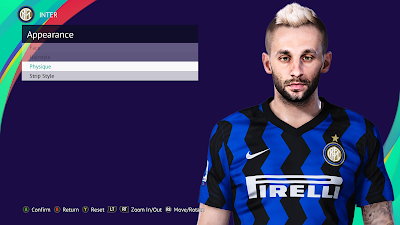 PES 2021 Faces Marcelo Brozovic by Rachmad ABs