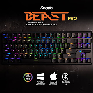 keyboard gaming mechanical terbaik koodo beast pro