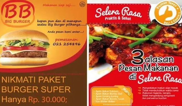 contoh iklan makanan media cetak beserta gambarnya