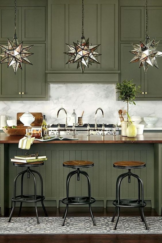 Eye For Design How To Create A Trendy Dark Green Kitchen