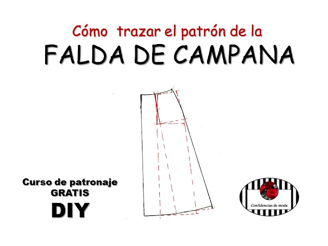 TRAZADO DEL PATRÓN DE LA FALDA DE CAMPANA