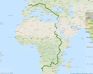 Itinéraire en cours - 19000 km