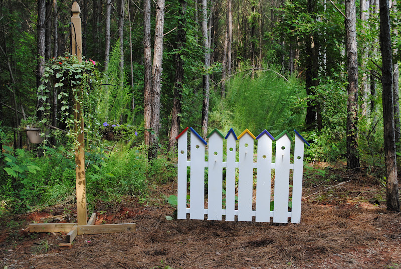 Brambly Pines Birdhouse Fence