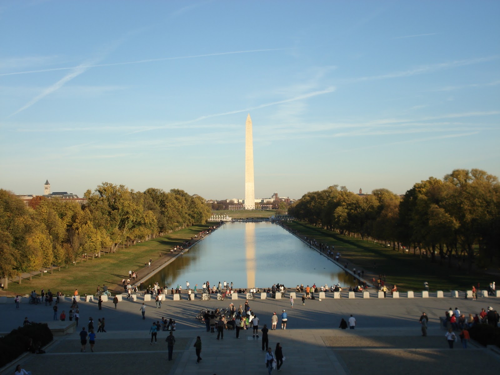 Reflecting Pool Dc At Night – View of the Washington Monument and ...