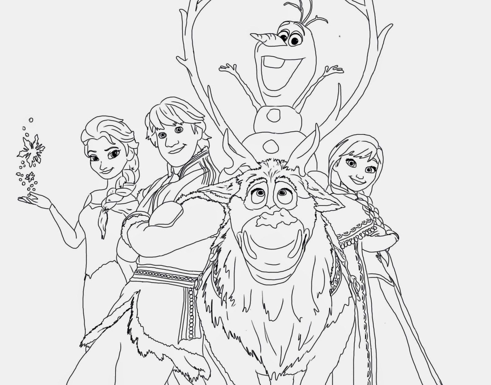 Desenhos da Frozen para Colorir