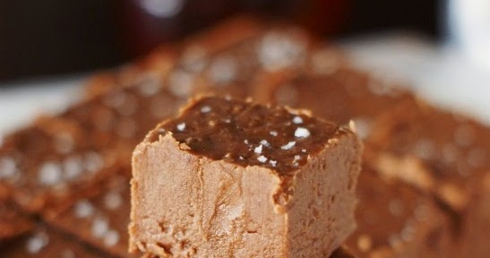 Salted Dark Chocolate Bourbon Fudge