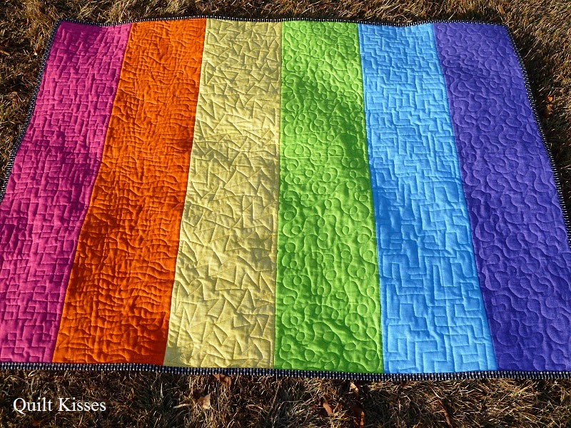 Quilt Kisses: Simple Stripe Quilt Tutorial