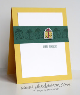 Clean & Simple Birthday Card with Stampin' Up! At Home With You ~ 2017-2018 Annual Catalog ~ www.juliedavison.com