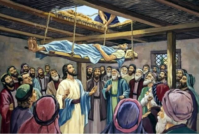 A TENDA NA ROCHA: A descida pelo telhado do paralítico de Cafarnaum
