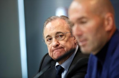 Masa Depan Zidane Di Real Madrid  Tengah Dispekulasikan, Disebut-sebut Tak Lagi Mendapat Dukungan Dari Presiden Florentino Perez