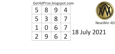 Carta Ramalan 18 July New Win 4d