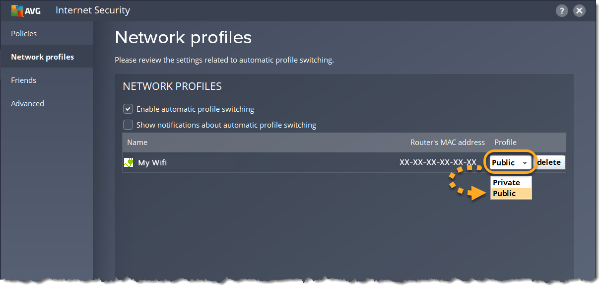 avg blocking internet access