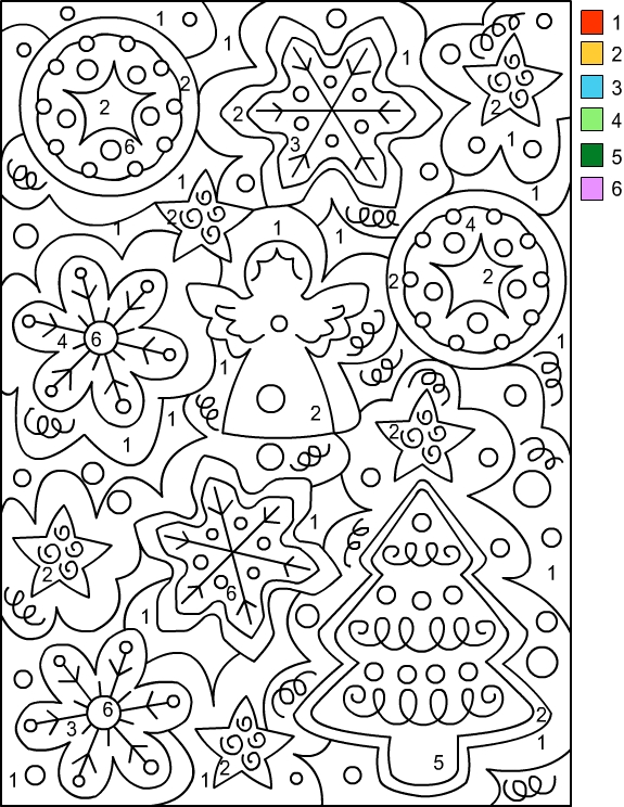 Nicole s Free Coloring Pages CHRISTMAS Color By Number Nicole s Free Coloring Pages CHRISTMAS Color By Number