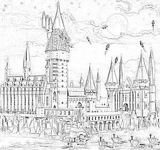 Harry Potter Hogwarts coloring pages holiday.filminspector.com